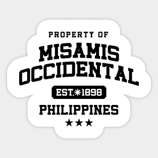 Misamis Occidental - Property of the Philippines Shirt Sticker